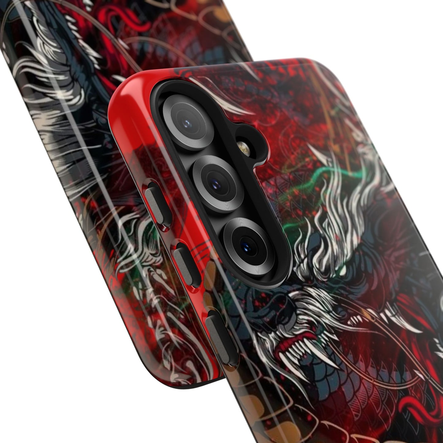 Coque de téléphone renforcée Dragon Rage — Housse protectrice iPhone style tatouage