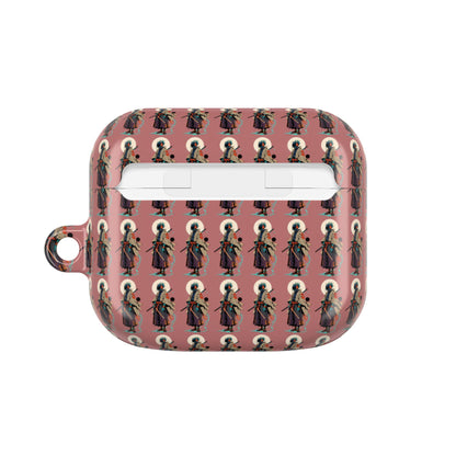 AirPod Case — Vintage Lady Pattern Pink Protective Case