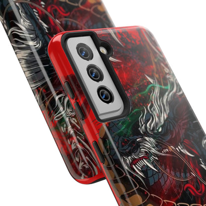 Coque de téléphone renforcée Dragon Rage — Housse protectrice iPhone style tatouage