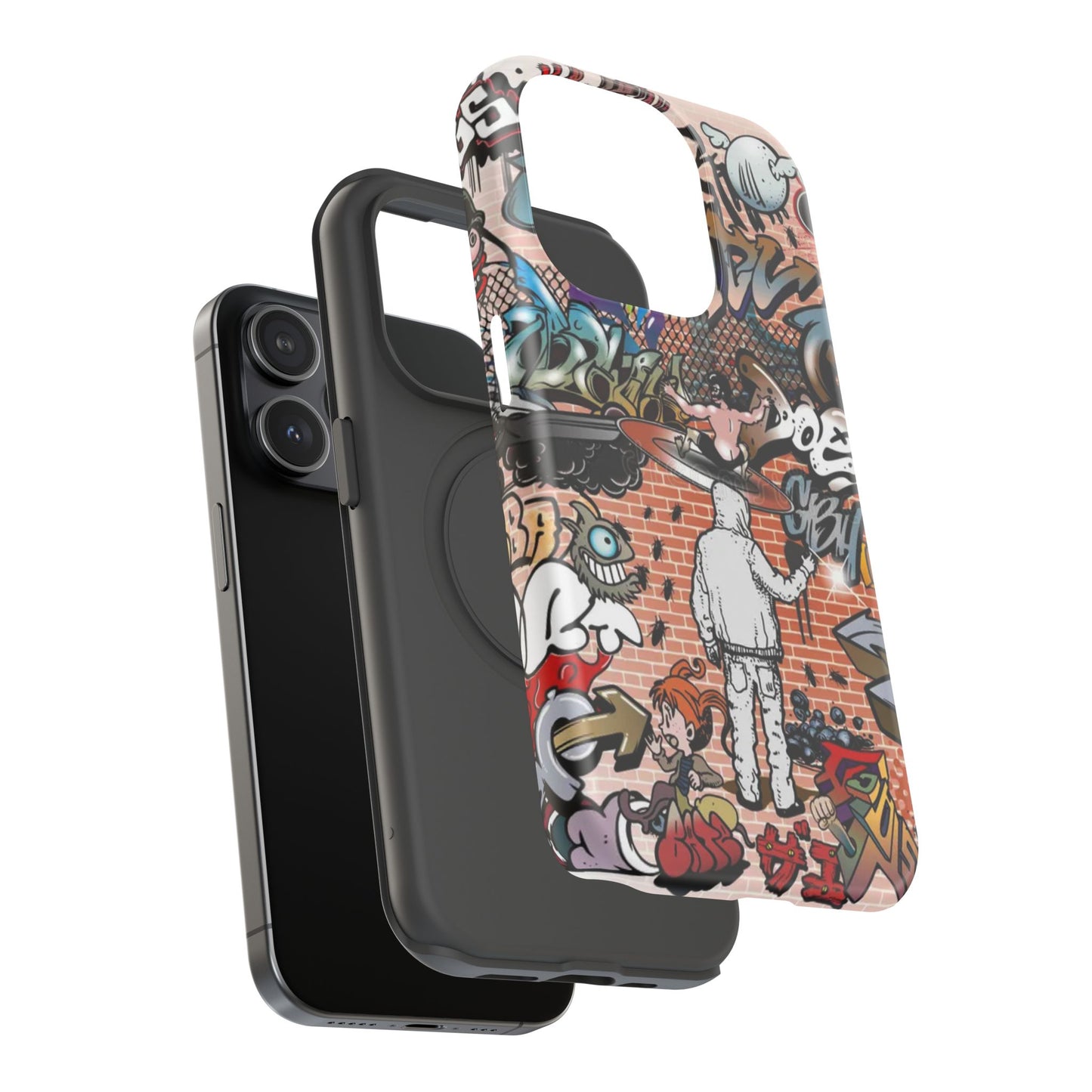 Coque de téléphone Graffiti Street Art — Coque résistante aux chocs style camouflage skateboard urbain