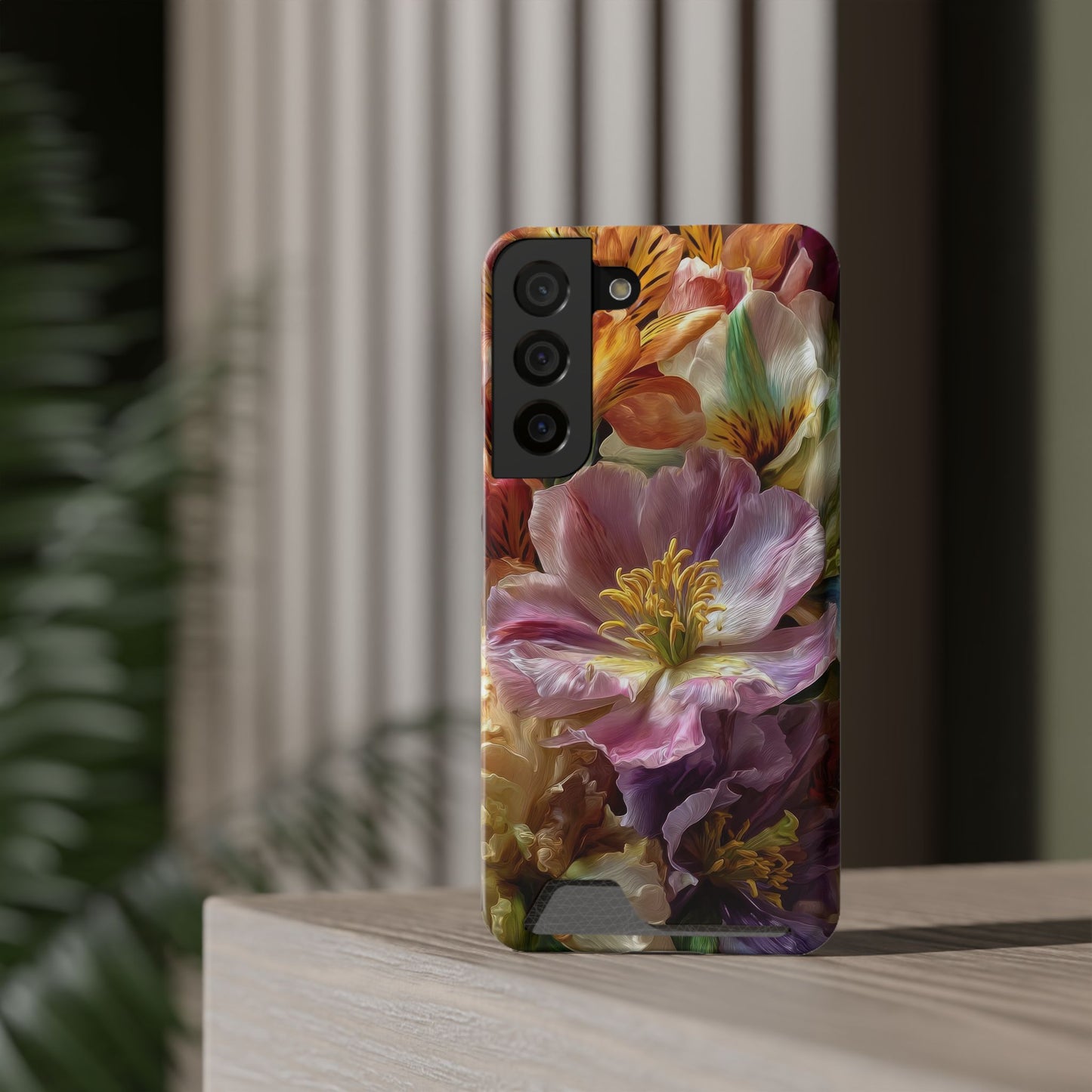 Coque de téléphone Floral Velvet Bloom avec porte-cartes