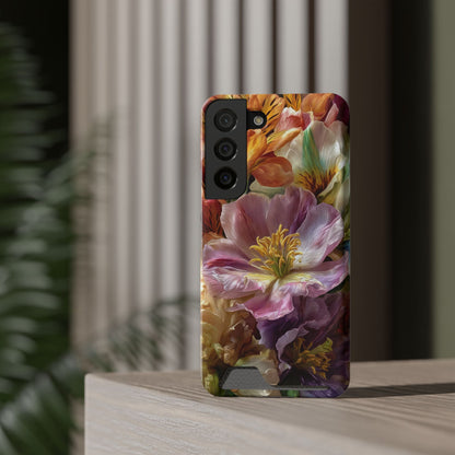 Coque de téléphone Floral Velvet Bloom avec porte-cartes