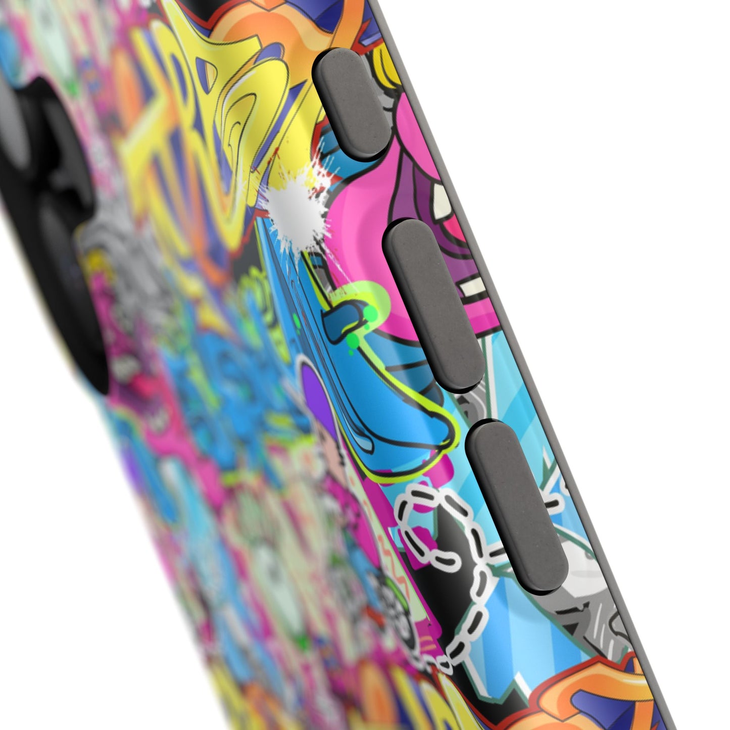 Coque de téléphone magnétique Graffiti Collage — Housse protectrice résistante aux chocs