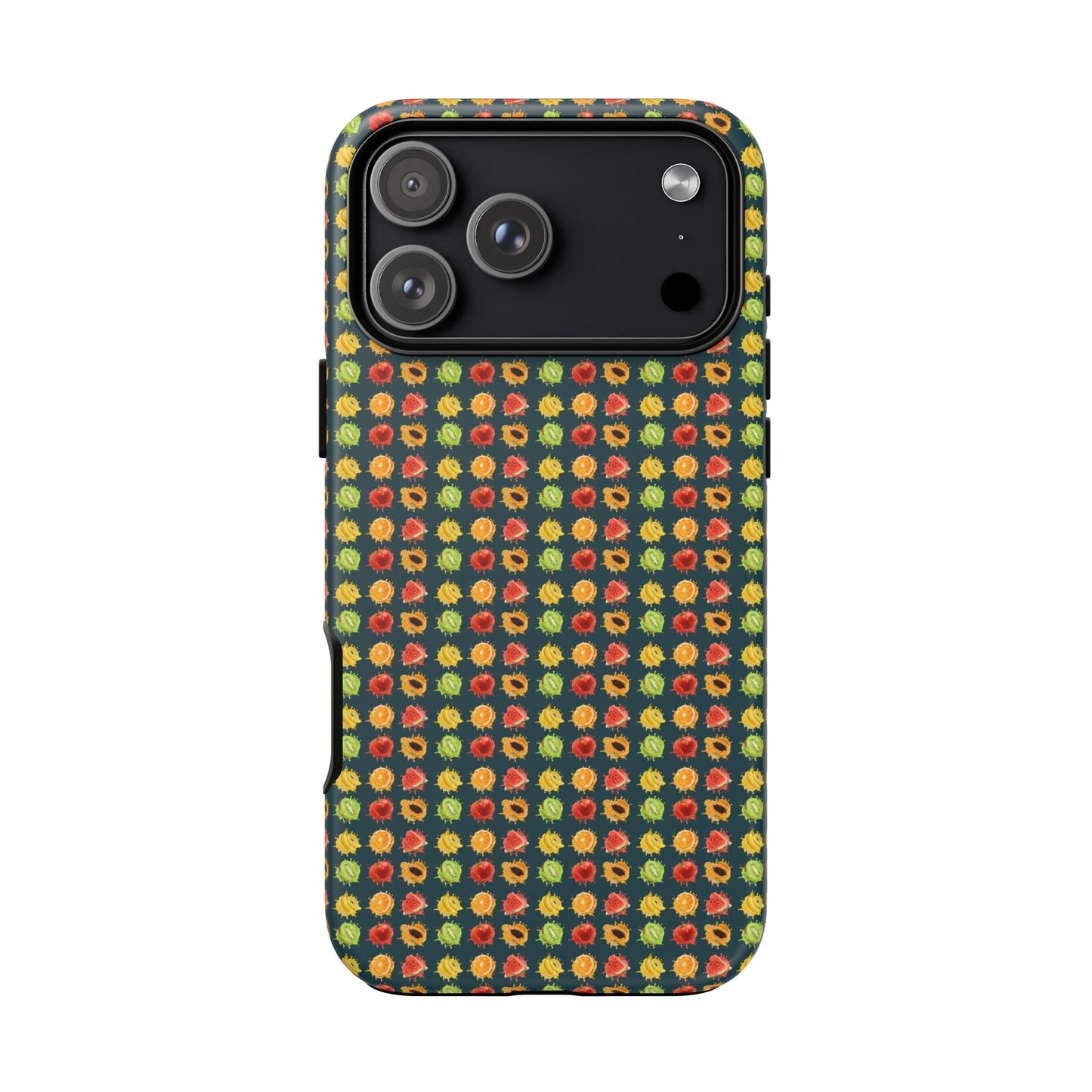 Floral Dot Tough Phone Case — Retro Pattern Protective Phone Cover