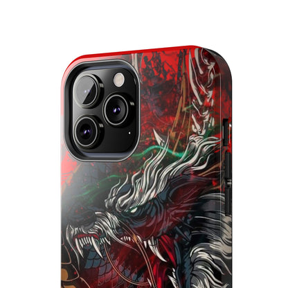 Coque de téléphone renforcée Dragon Rage — Housse protectrice iPhone style tatouage