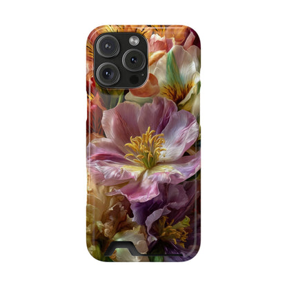 Coque de téléphone Floral Velvet Bloom avec porte-cartes