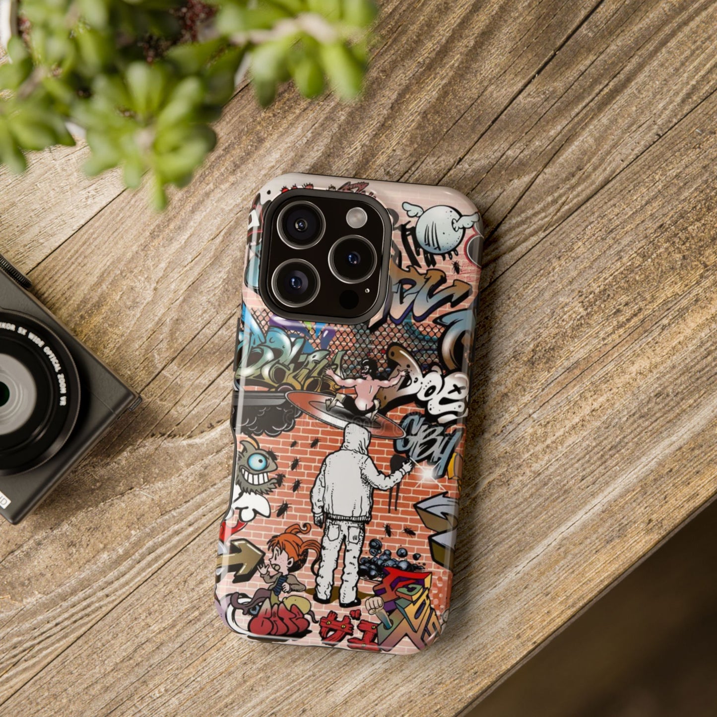 Coque de téléphone Graffiti Street Art — Coque résistante aux chocs style camouflage skateboard urbain