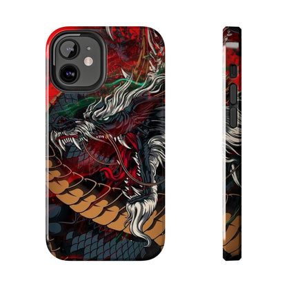 Coque de téléphone renforcée Dragon Rage — Housse protectrice iPhone style tatouage