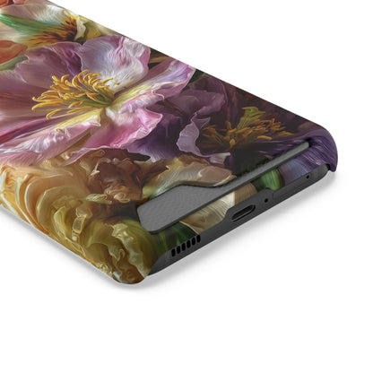 Coque de téléphone Floral Velvet Bloom avec porte-cartes