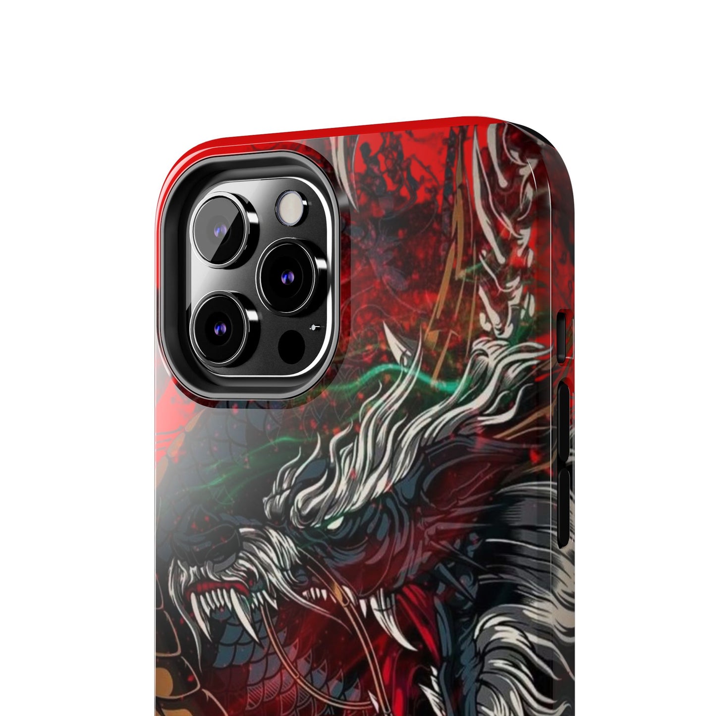 Coque de téléphone renforcée Dragon Rage — Housse protectrice iPhone style tatouage