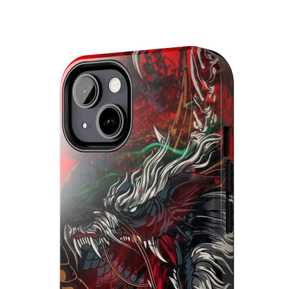 Coque de téléphone renforcée Dragon Rage — Housse protectrice iPhone style tatouage