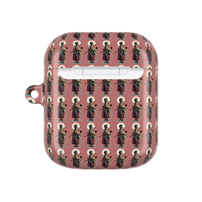 AirPod Case — Vintage Lady Pattern Pink Protective Case