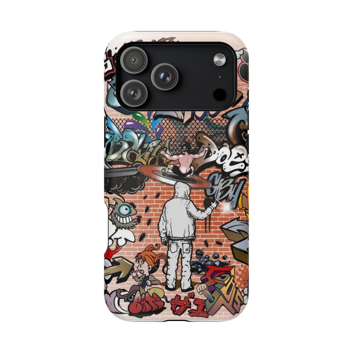 Coque de téléphone Graffiti Street Art — Coque résistante aux chocs style camouflage skateboard urbain