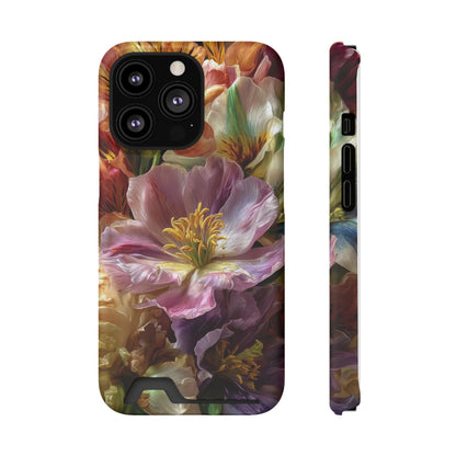 Coque de téléphone Floral Velvet Bloom avec porte-cartes