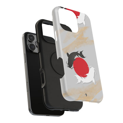 Coque de Téléphone Koi Circle Résistante aux Chocs