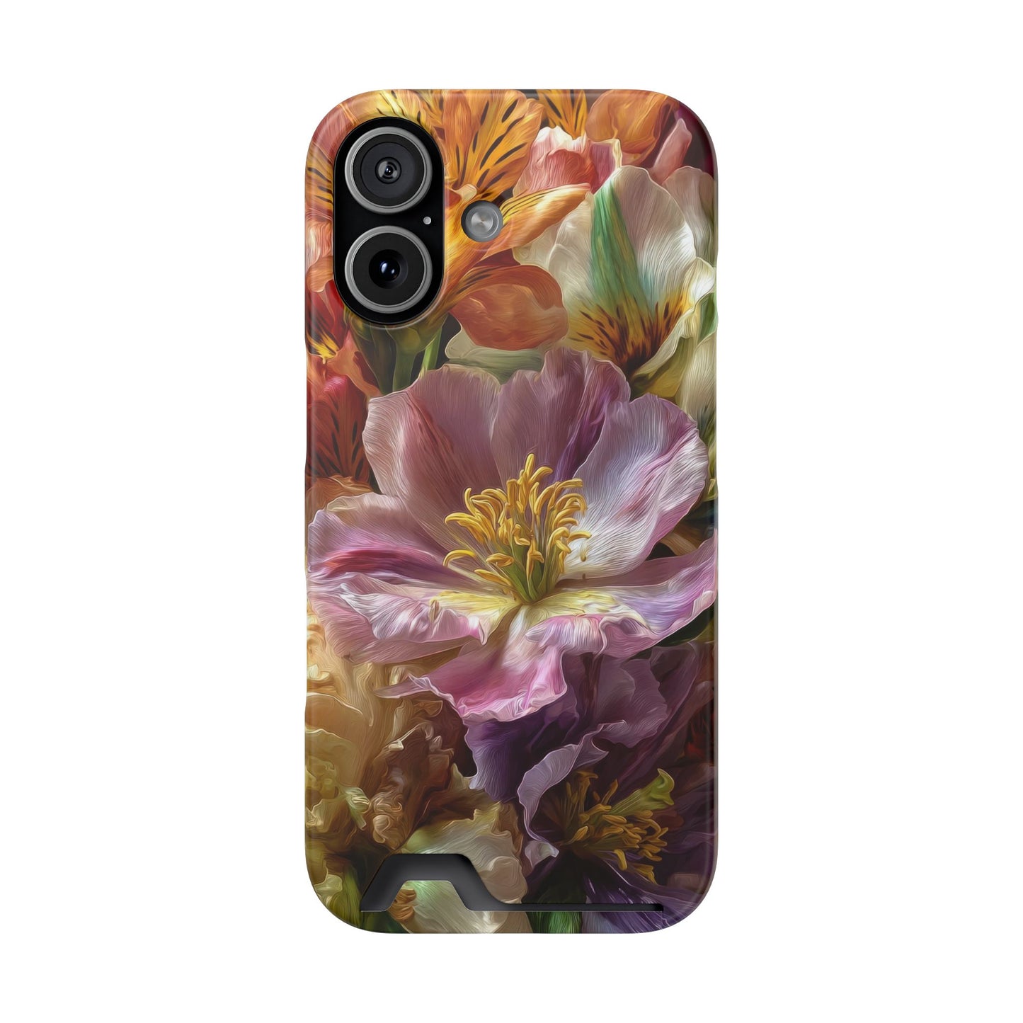 Coque de téléphone Floral Velvet Bloom avec porte-cartes