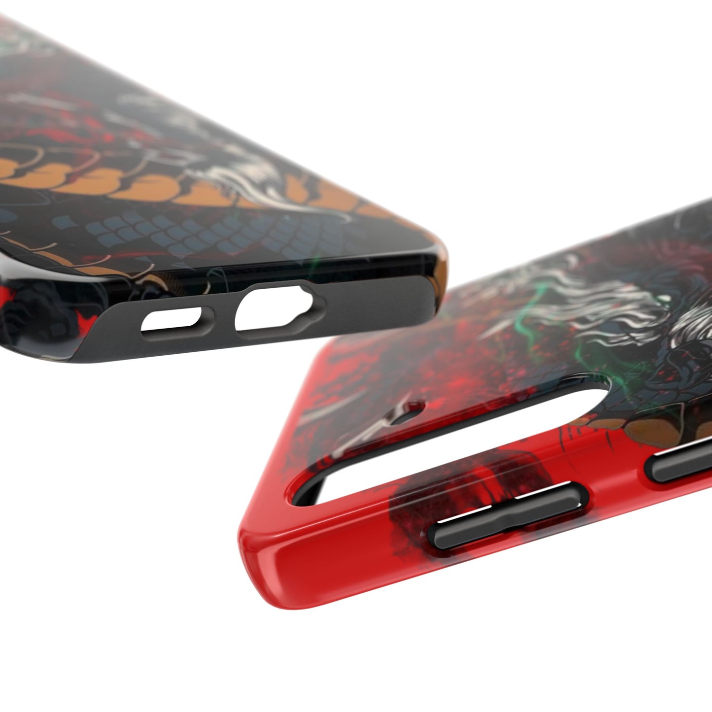 Coque de téléphone renforcée Dragon Rage — Housse protectrice iPhone style tatouage
