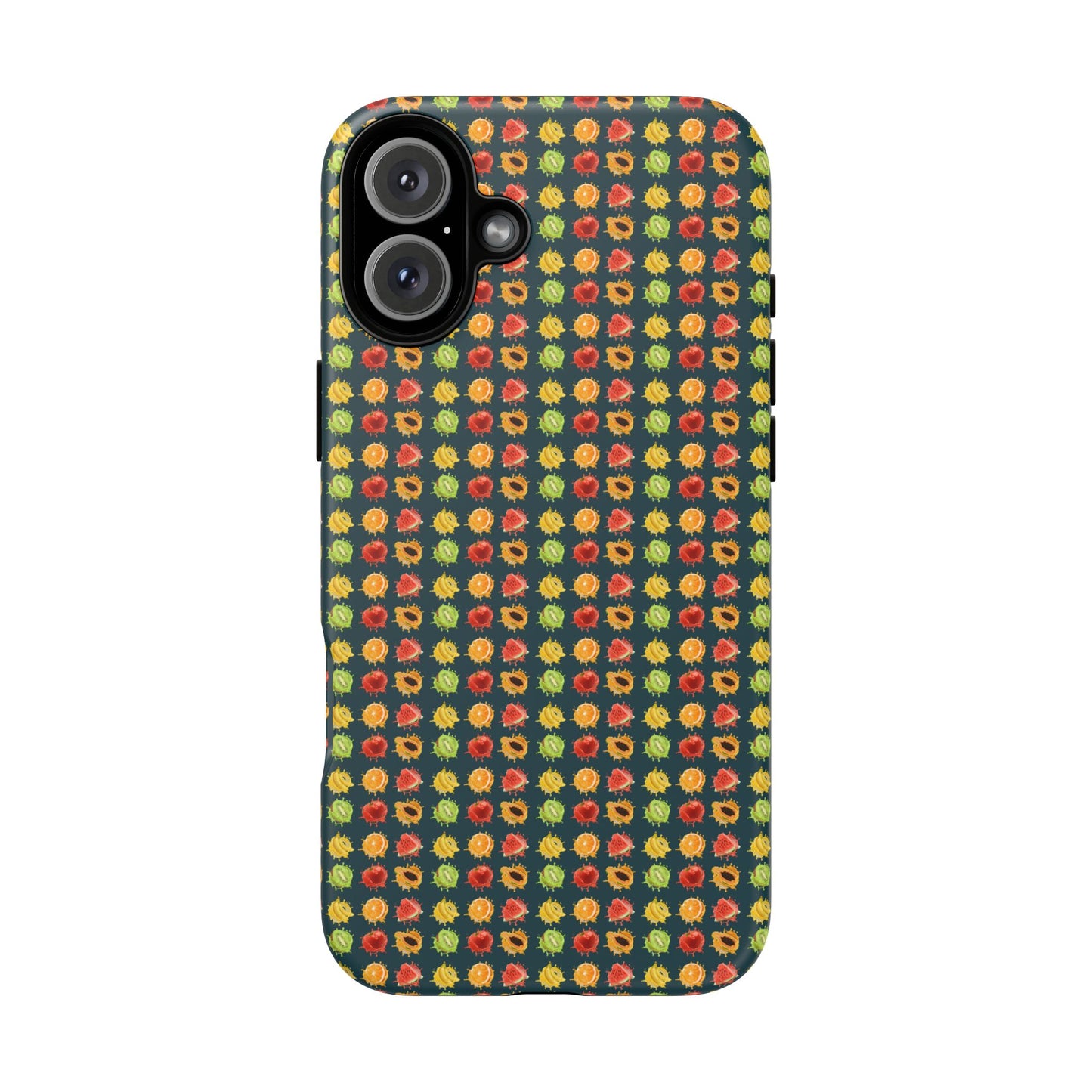 Floral Dot Tough Phone Case — Retro Pattern Protective Phone Cover