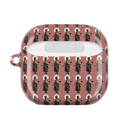 AirPod Case — Vintage Lady Pattern Pink Protective Case