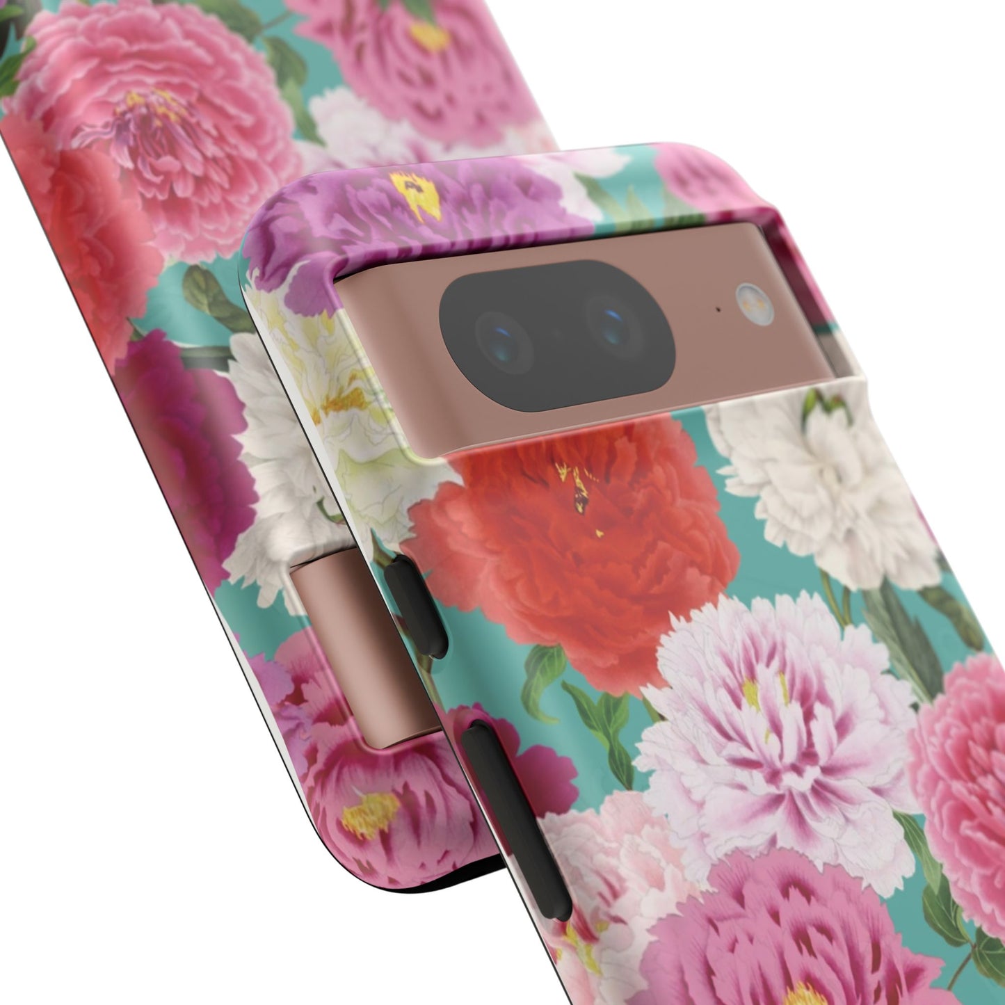 Coque de téléphone renforcée Floral Peony — Housse botanique protectrice pour iPhone
