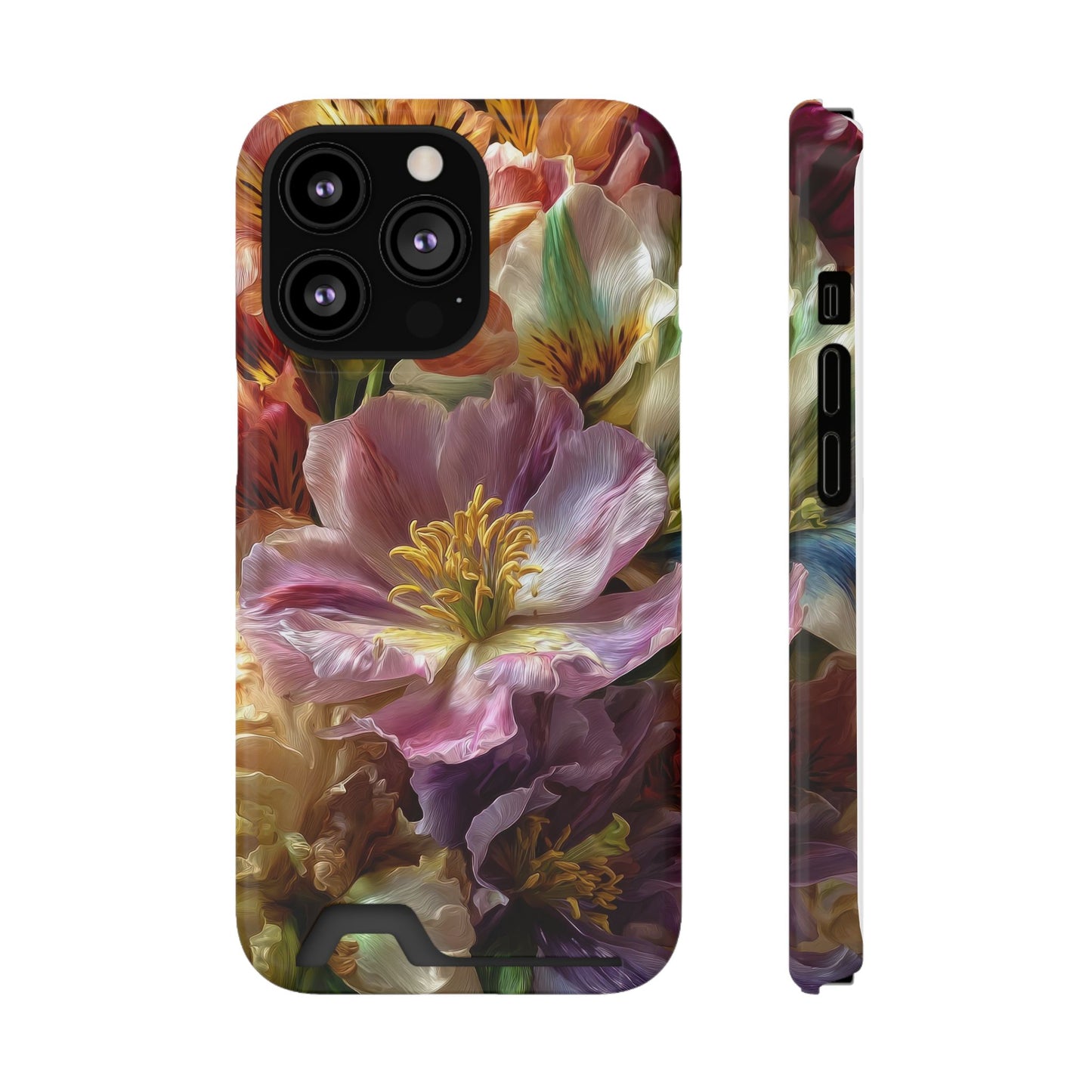 Coque de téléphone Floral Velvet Bloom avec porte-cartes
