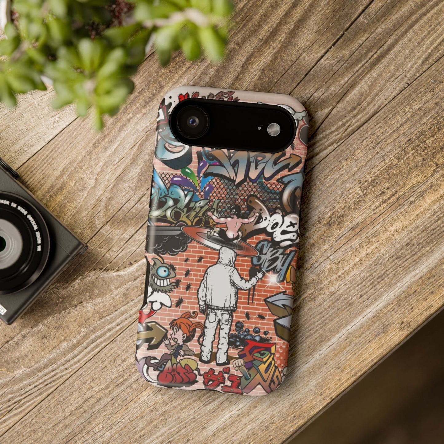 Coque de téléphone Graffiti Street Art — Coque résistante aux chocs style camouflage skateboard urbain