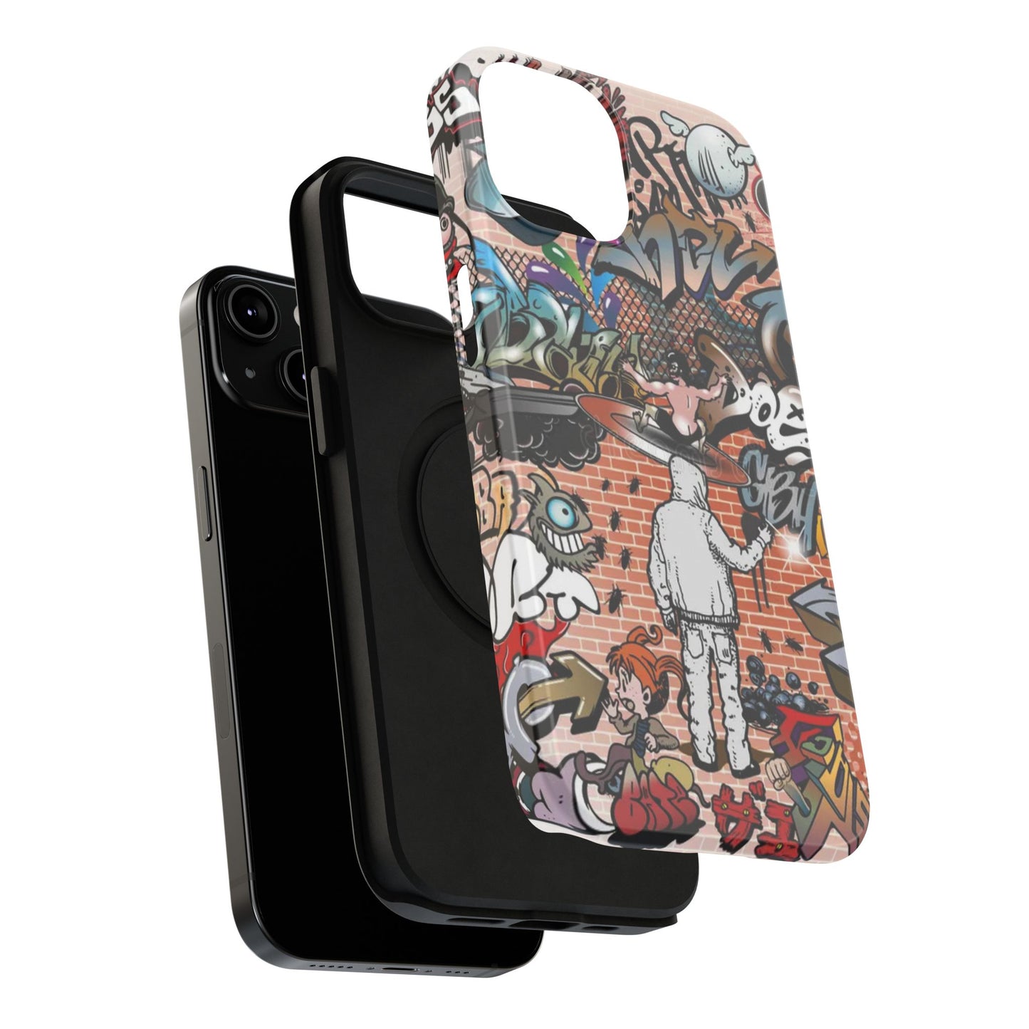 Coque de téléphone Graffiti Street Art — Coque résistante aux chocs style camouflage skateboard urbain