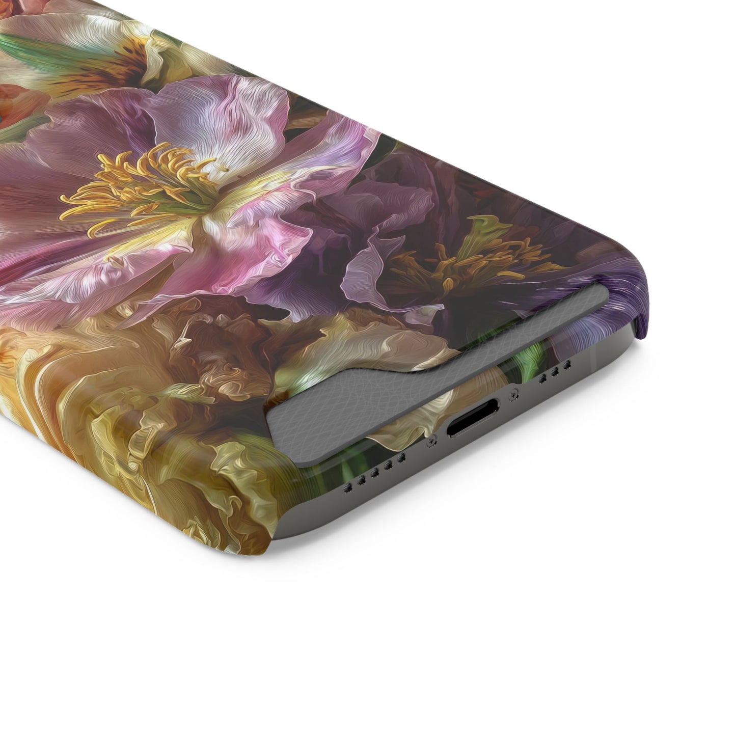 Coque de téléphone Floral Velvet Bloom avec porte-cartes