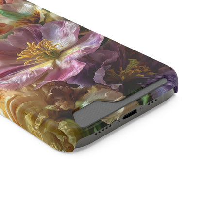 Coque de téléphone Floral Velvet Bloom avec porte-cartes