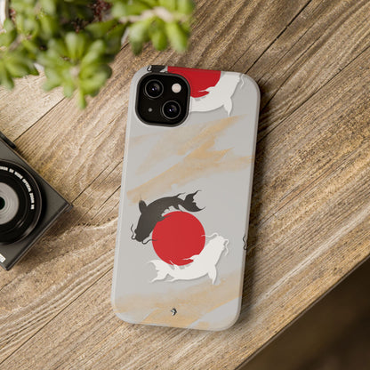Coque de Téléphone Koi Circle Résistante aux Chocs