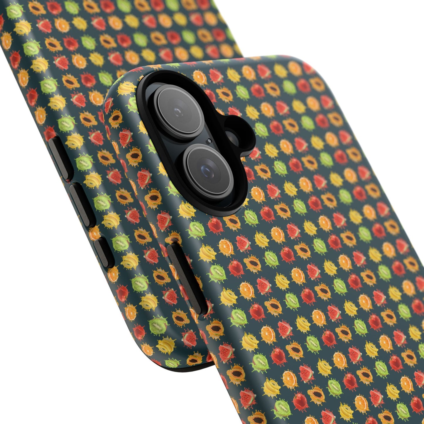 Floral Dot Tough Phone Case — Retro Pattern Protective Phone Cover