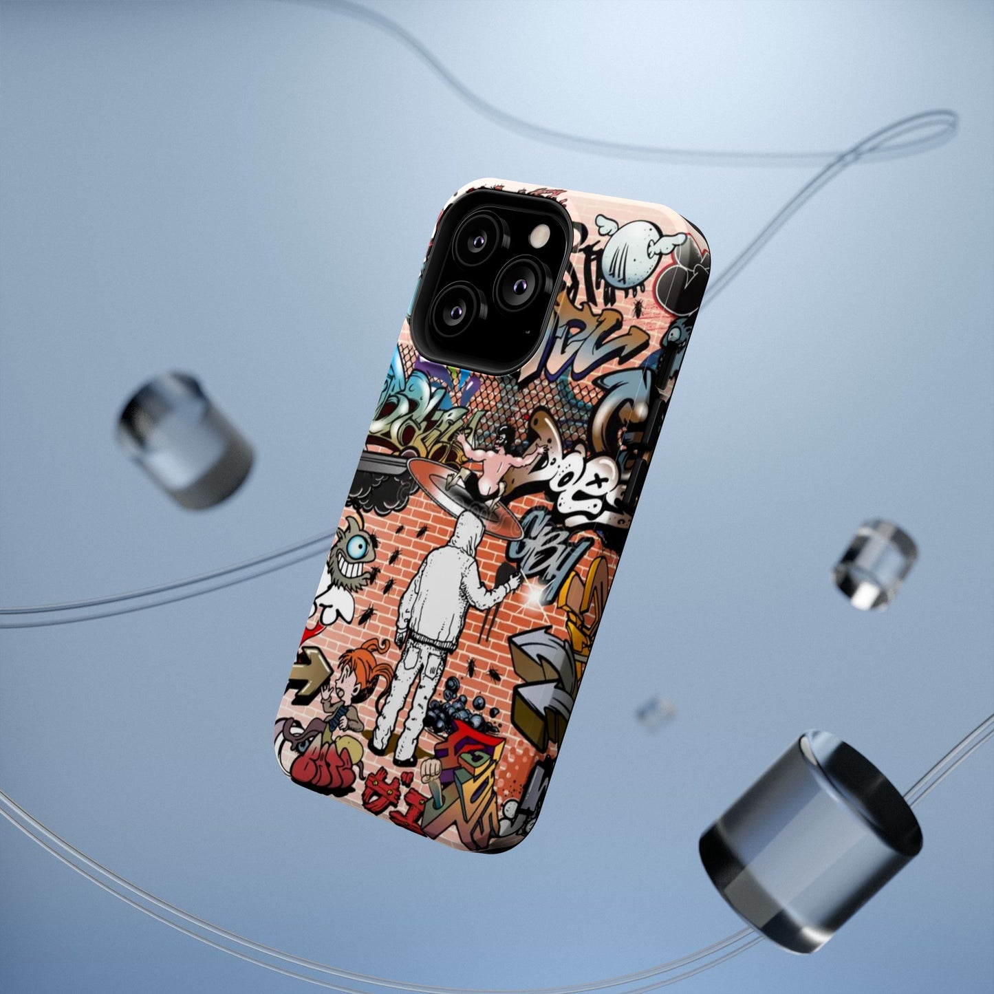 Coque de téléphone Graffiti Street Art — Coque résistante aux chocs style camouflage skateboard urbain