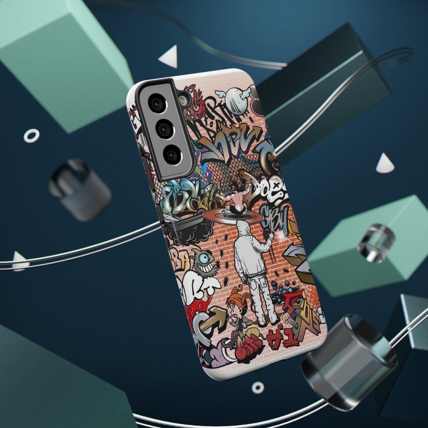 Coque de téléphone Graffiti Street Art — Coque résistante aux chocs style camouflage skateboard urbain