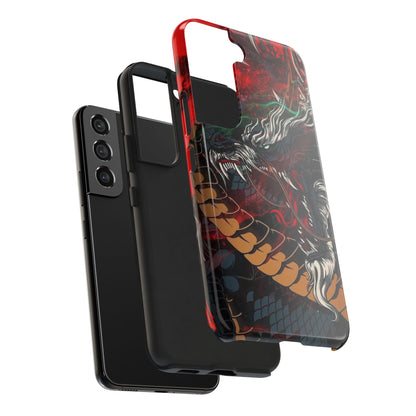 Coque de téléphone renforcée Dragon Rage — Housse protectrice iPhone style tatouage