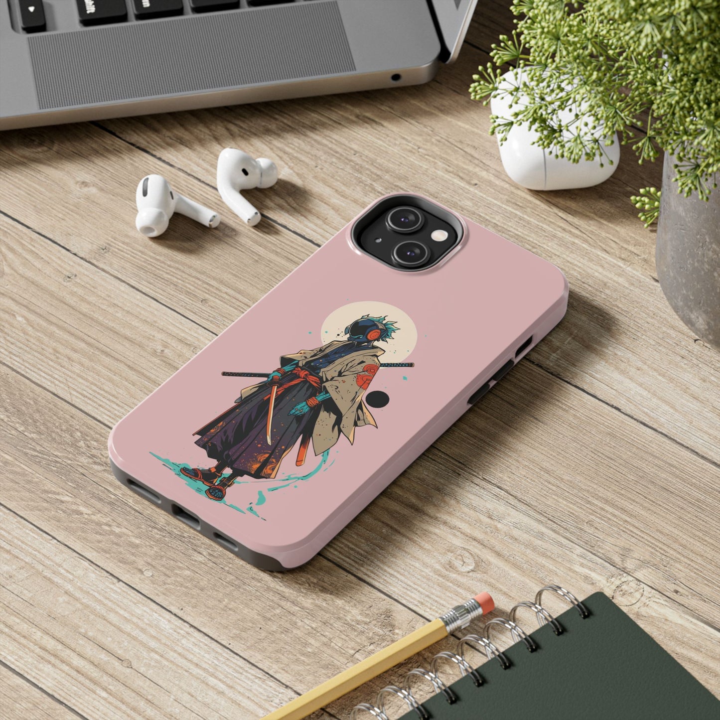 Samurai Cyberpunk Phone Case — Tough Protective iPhone Cover