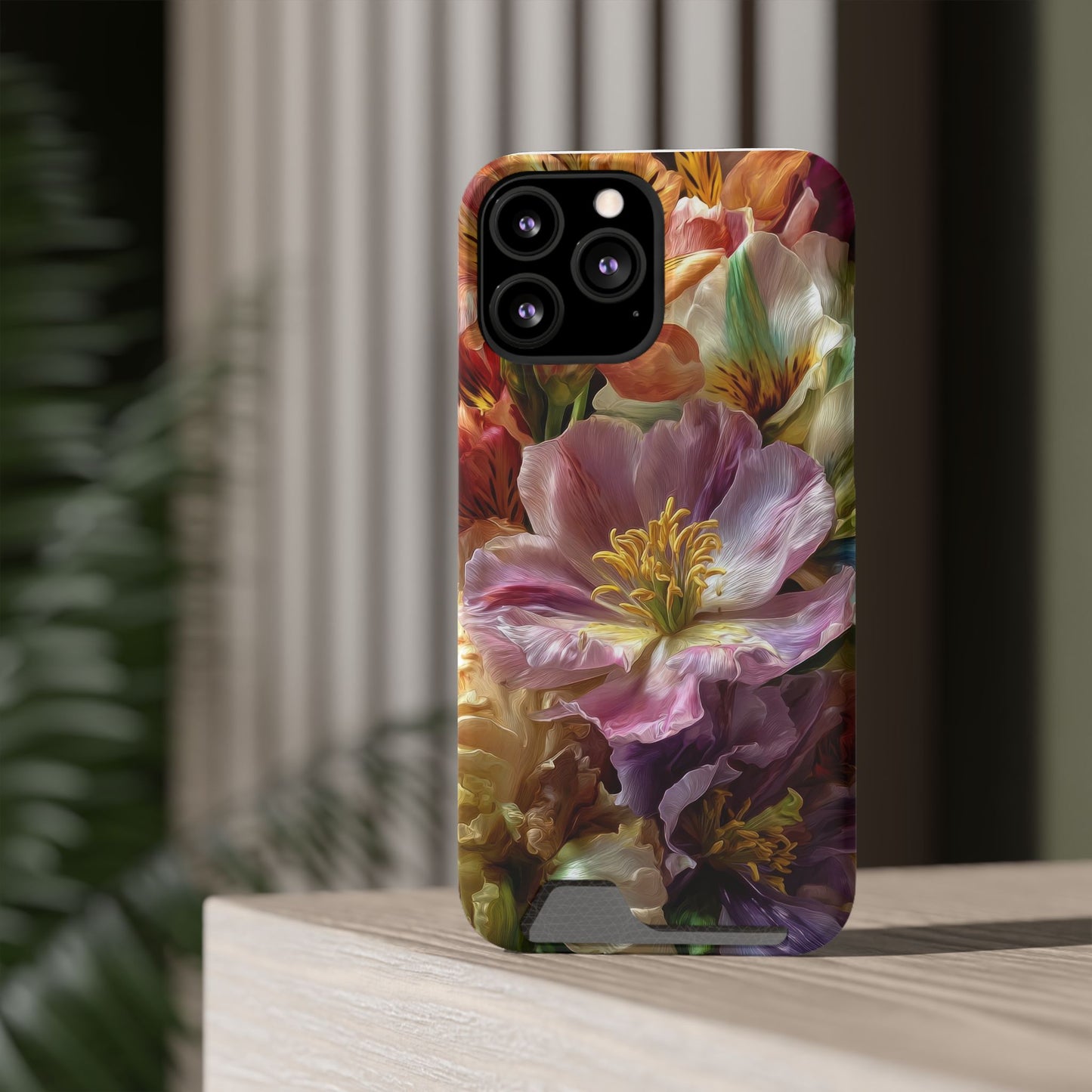 Coque de téléphone Floral Velvet Bloom avec porte-cartes