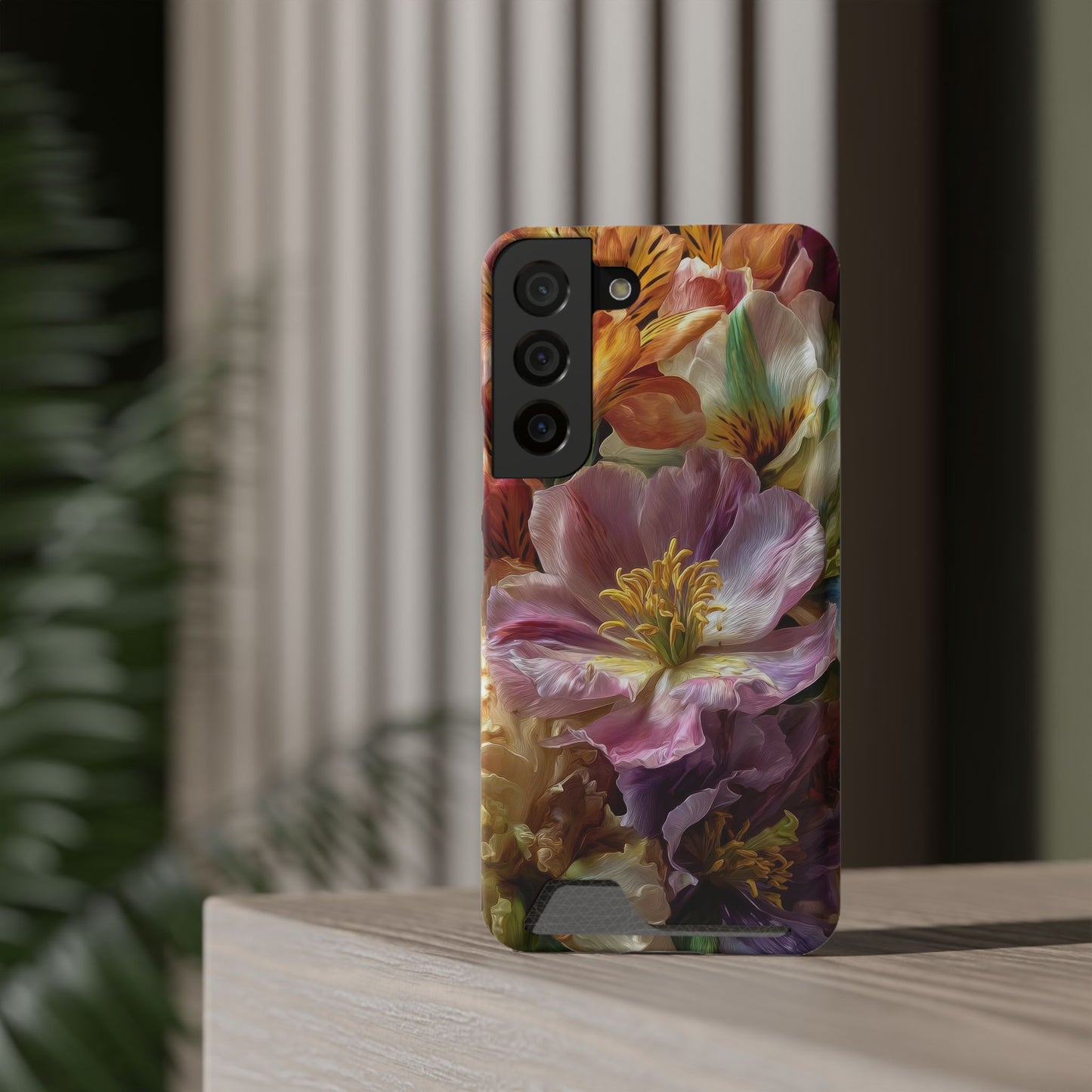 Coque de téléphone Floral Velvet Bloom avec porte-cartes