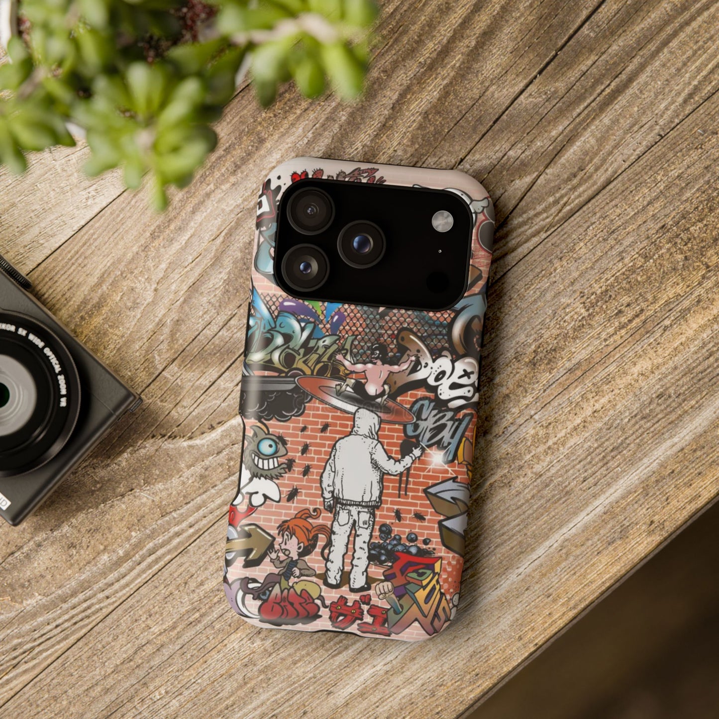 Coque de téléphone Graffiti Street Art — Coque résistante aux chocs style camouflage skateboard urbain