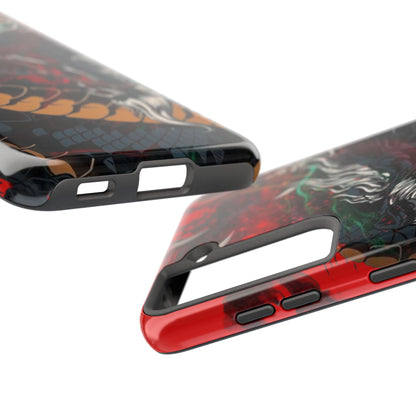 Coque de téléphone renforcée Dragon Rage — Housse protectrice iPhone style tatouage