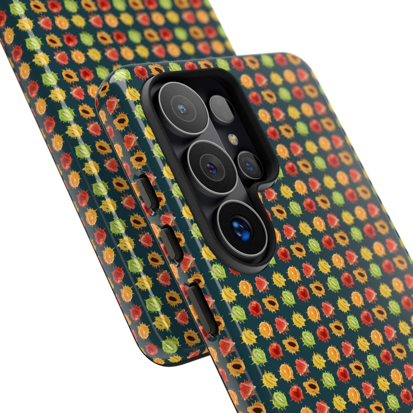 Floral Dot Tough Phone Case — Retro Pattern Protective Phone Cover