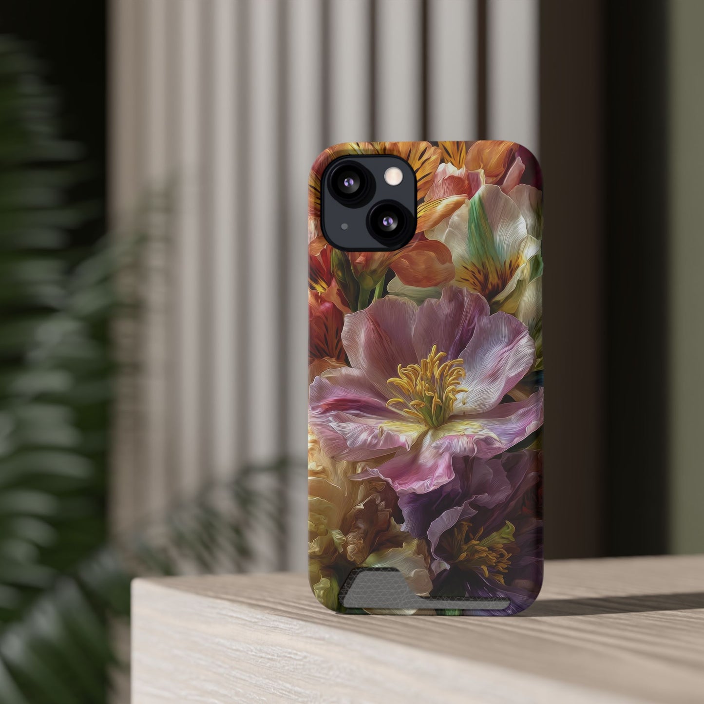 Coque de téléphone Floral Velvet Bloom avec porte-cartes