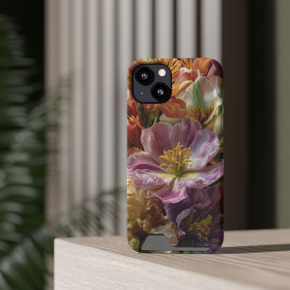 Coque de téléphone Floral Velvet Bloom avec porte-cartes