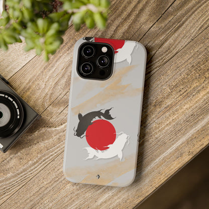 Coque de Téléphone Koi Circle Résistante aux Chocs