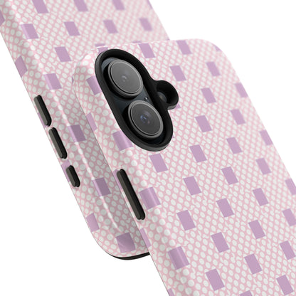 Coque de téléphone renforcée Pastel Lavender Check