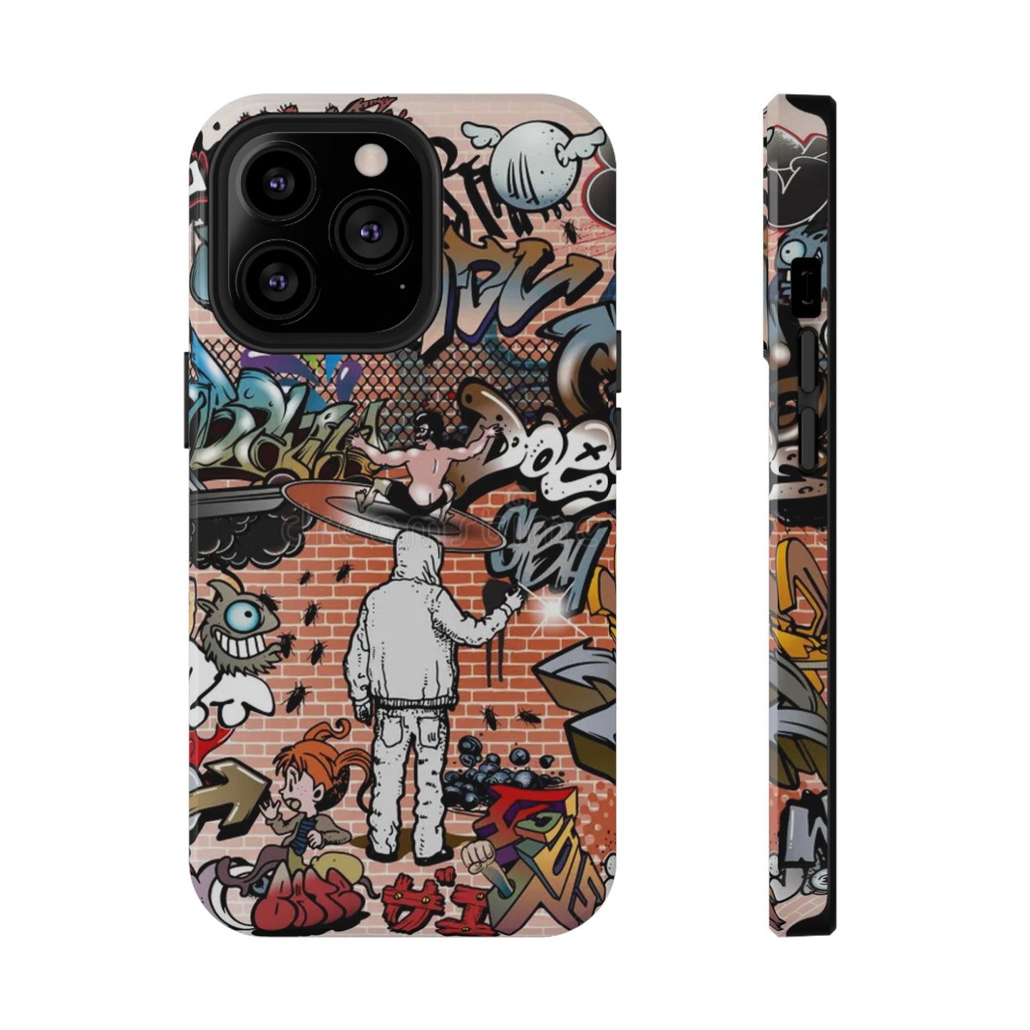 Coque de téléphone Graffiti Street Art — Coque résistante aux chocs style camouflage skateboard urbain