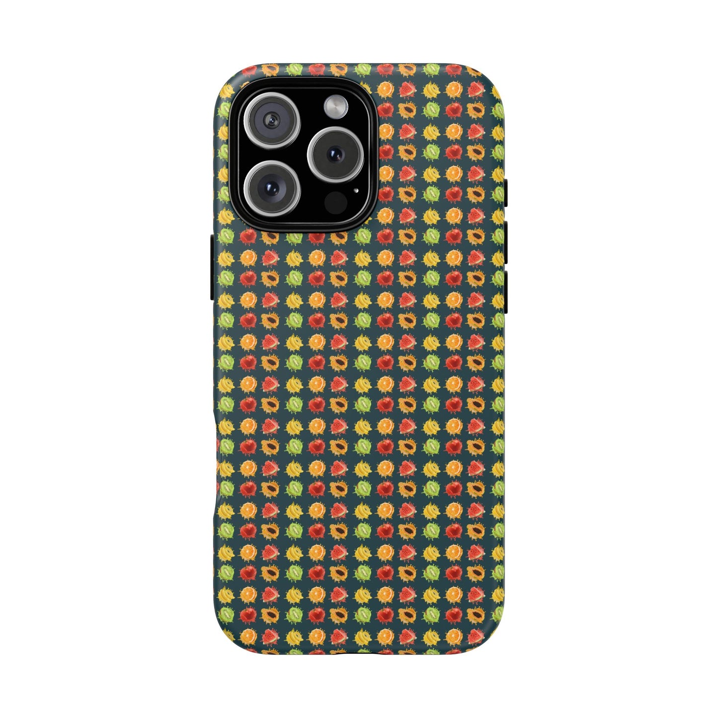 Floral Dot Tough Phone Case — Retro Pattern Protective Phone Cover