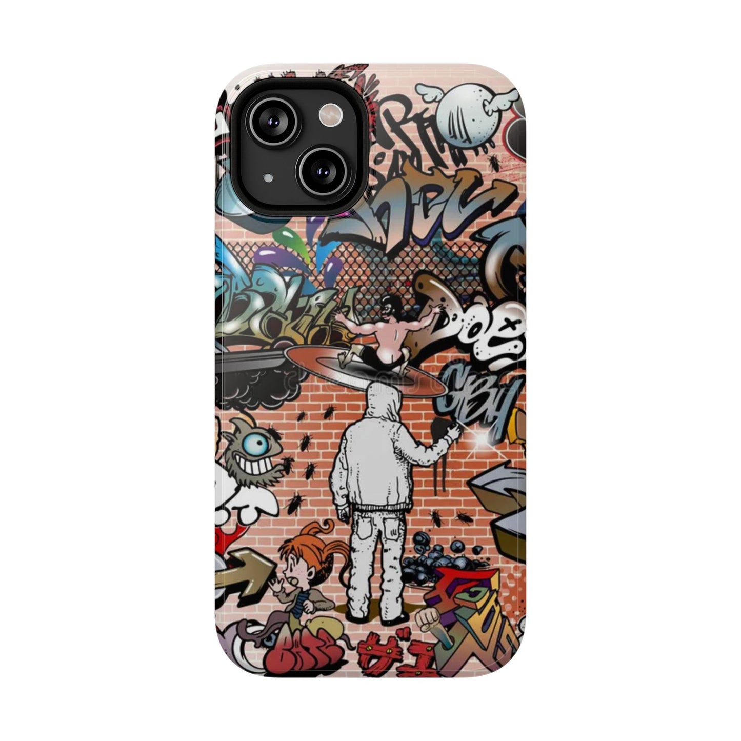 Coque de téléphone Graffiti Street Art — Coque résistante aux chocs style camouflage skateboard urbain