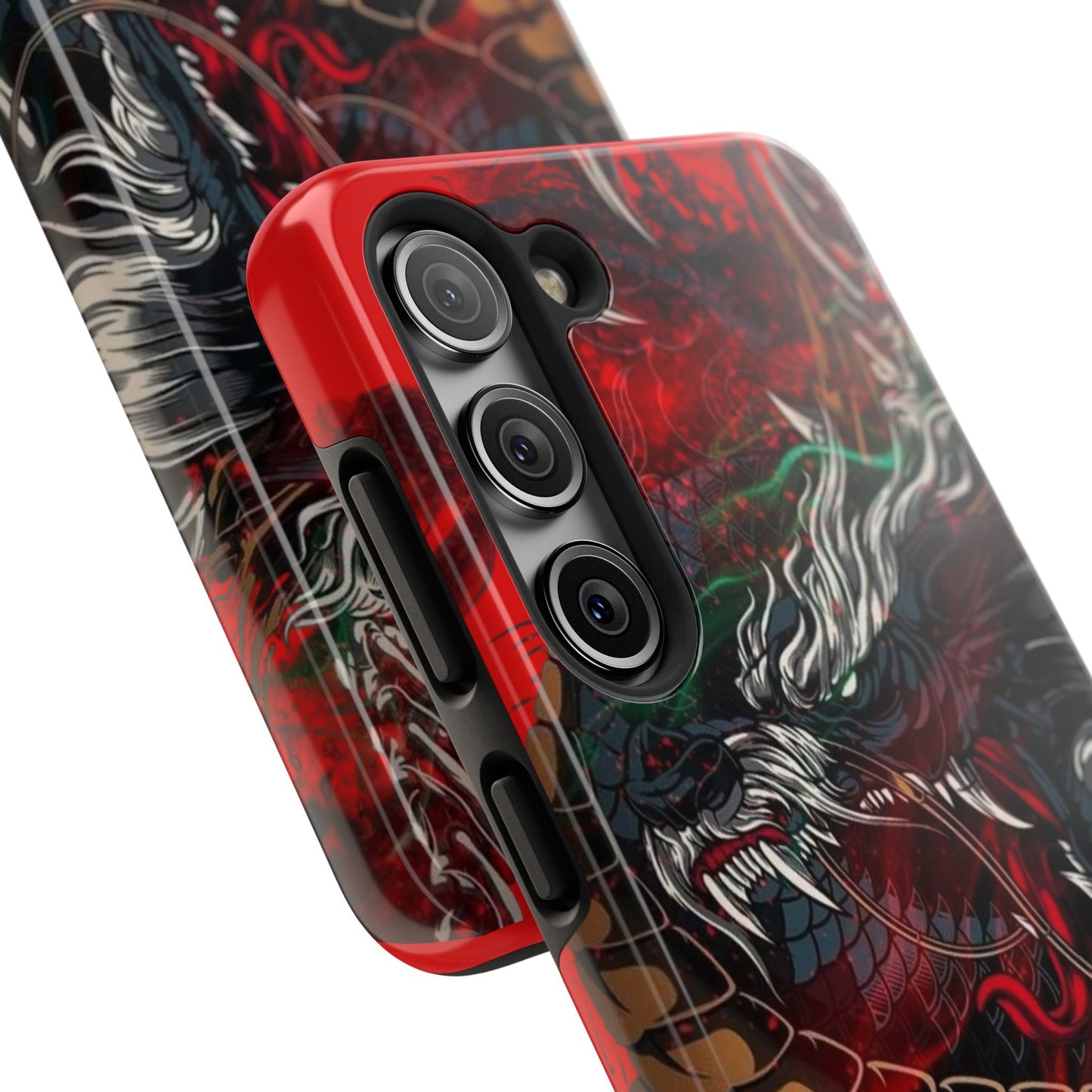 Coque de téléphone renforcée Dragon Rage — Housse protectrice iPhone style tatouage