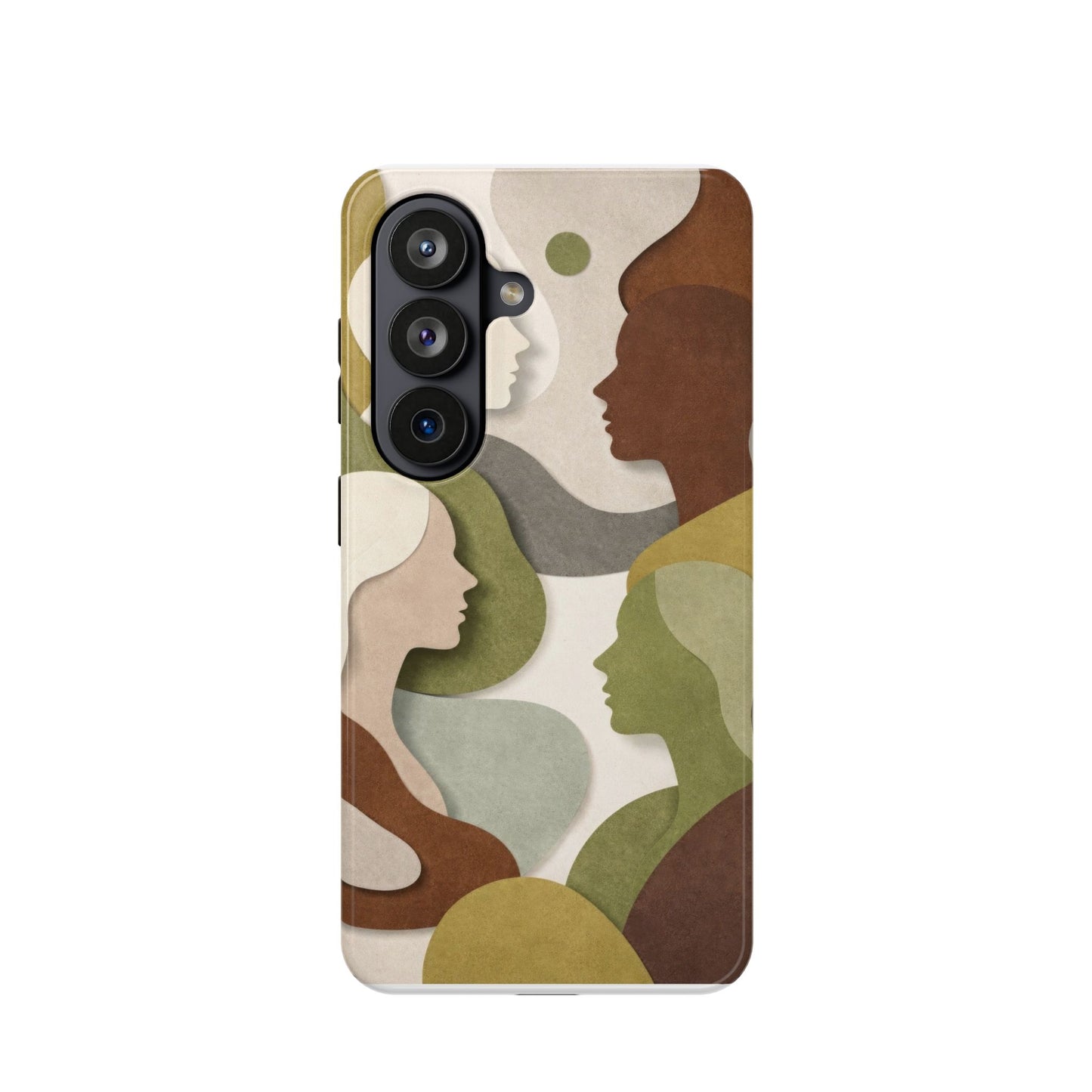 Coque de téléphone — Silhouettes multiculturelles abstraites magnétique et résistante aux chocs