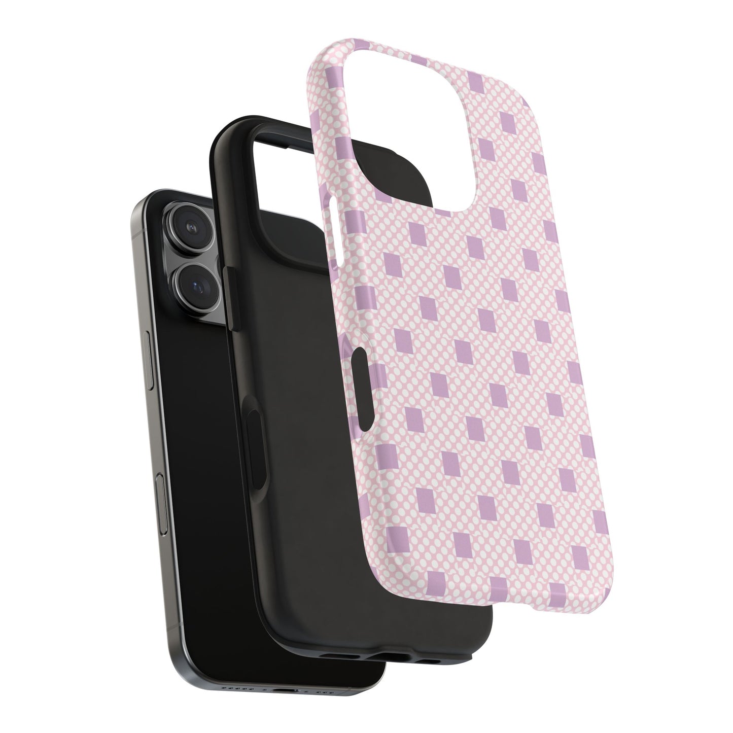 Coque de téléphone renforcée Pastel Lavender Check